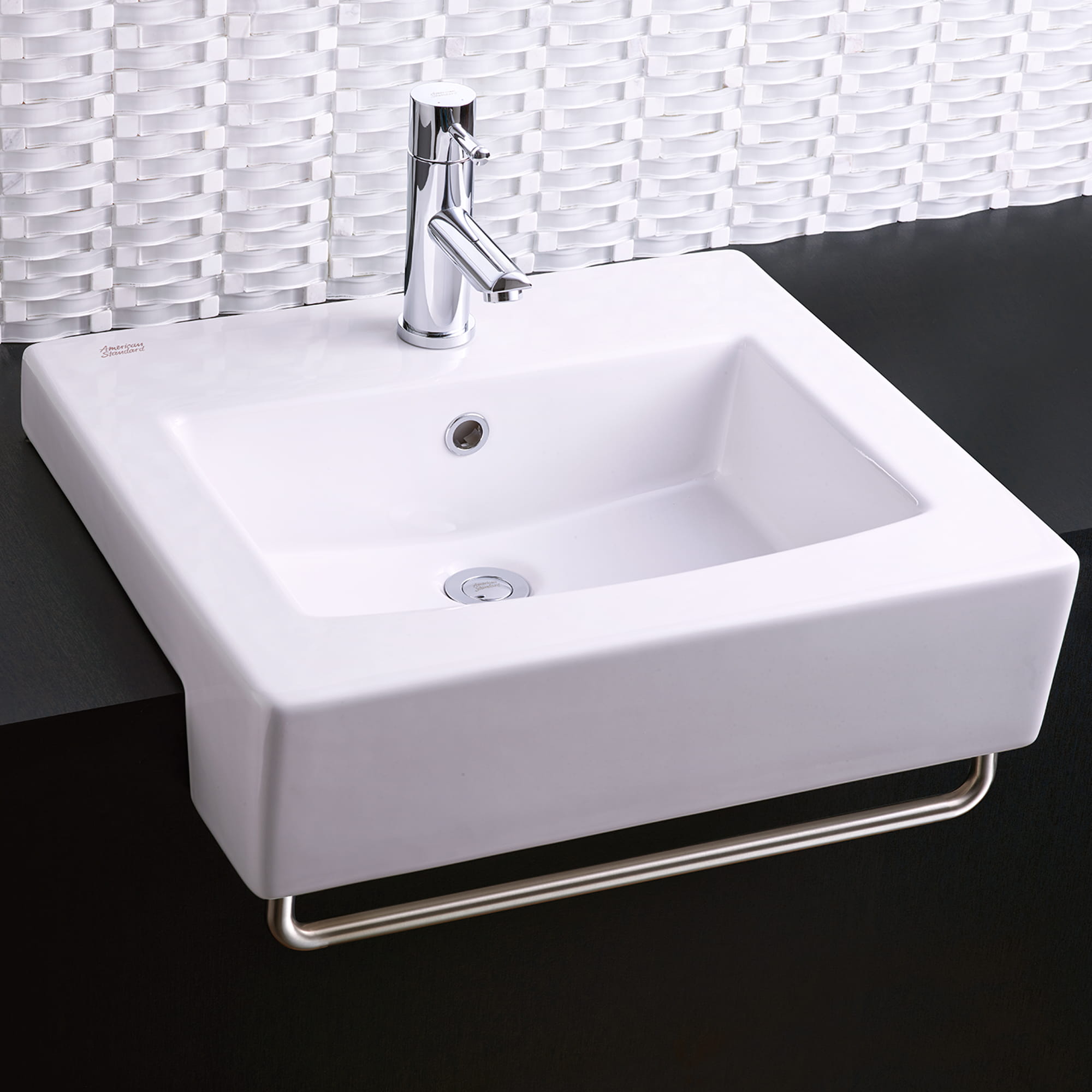 Boxe Semi Countertop Sink With Center Hole Only WHITE